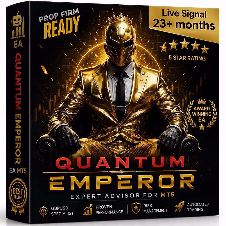 Quantum Emperor EA MT5 V7.5 - Forex Trading Robot for GBPUSD Time frame H1