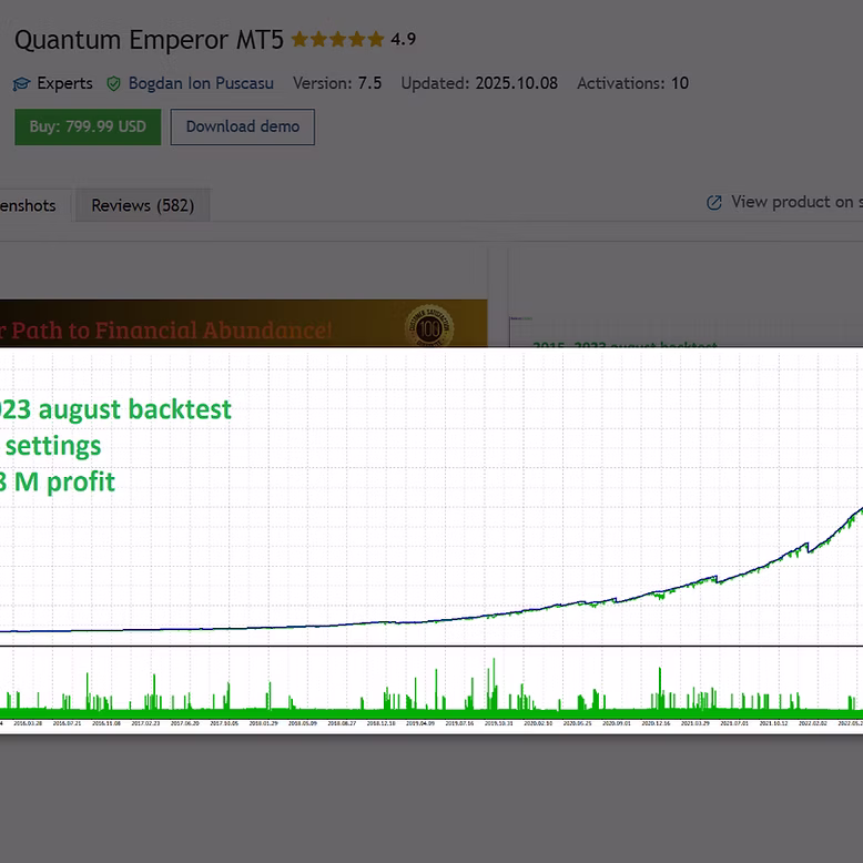 Quantum Emperor EA MT5 V7.5 - Forex Trading Robot for GBPUSD Time frame H1 - Image 5